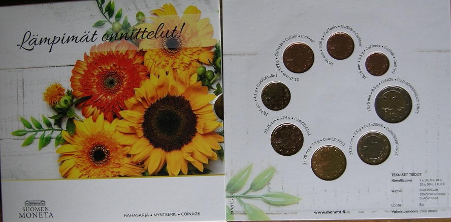 (afbeelding voor) Finland BU set 2021 Gelukwensset